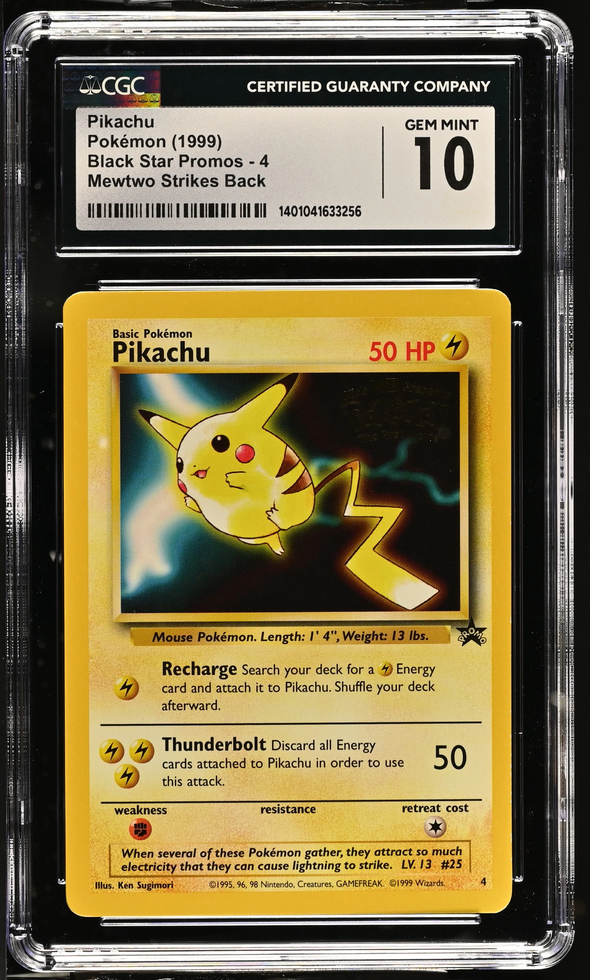 Pikachu #4 - Mewtwo Strikes Back Promo - CGC 10 Satın Al - Pikachu