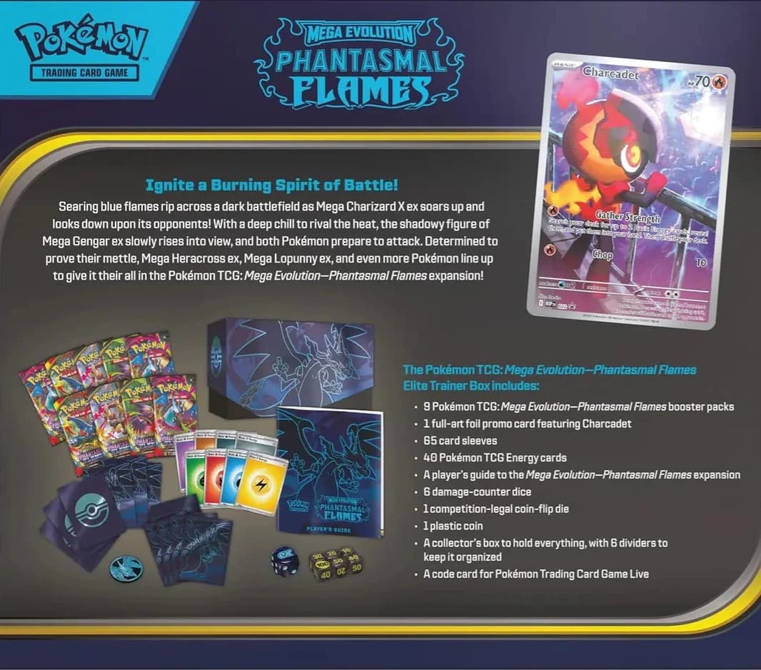 Pokémon Phantasmal Flames Elite Trainer Box | Card House