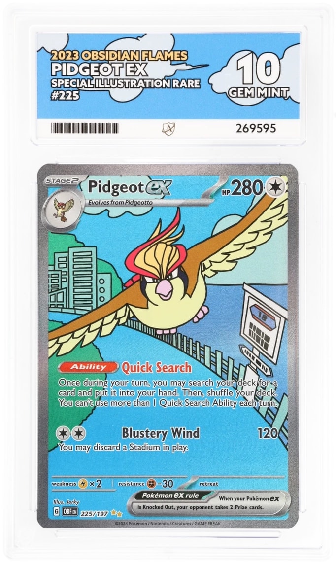 Pidgeot Ex #225 - Obsidian Flames - ACE 10