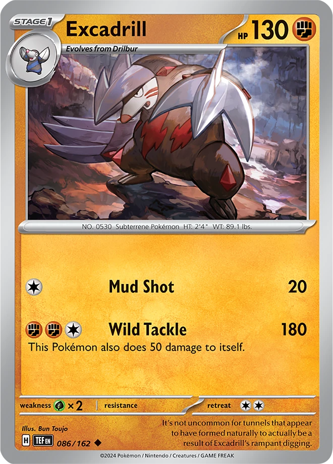 Excadrill 086/162 - Reverse Holo