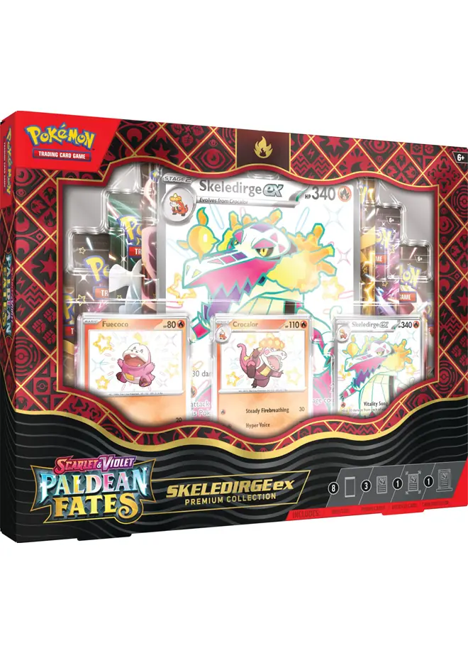 Paldean Fates Skeledirge ex Premium Collection