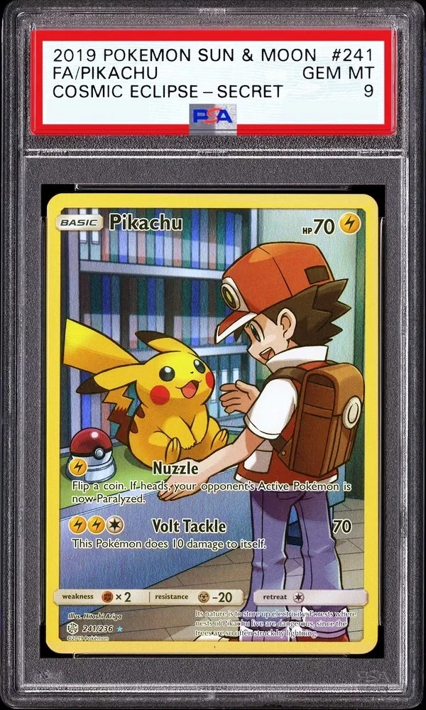 ポケモンカード　PSA9 Pikachu #241 - Cosmic Eclipse - PSA 9 Satın Al - Pikachu #241