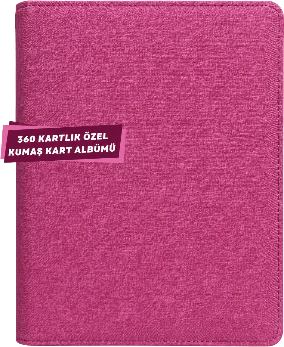 Lite Binder 360 Kart Kapasiteli Kumaş Albüm - Pembe ürün görseli
