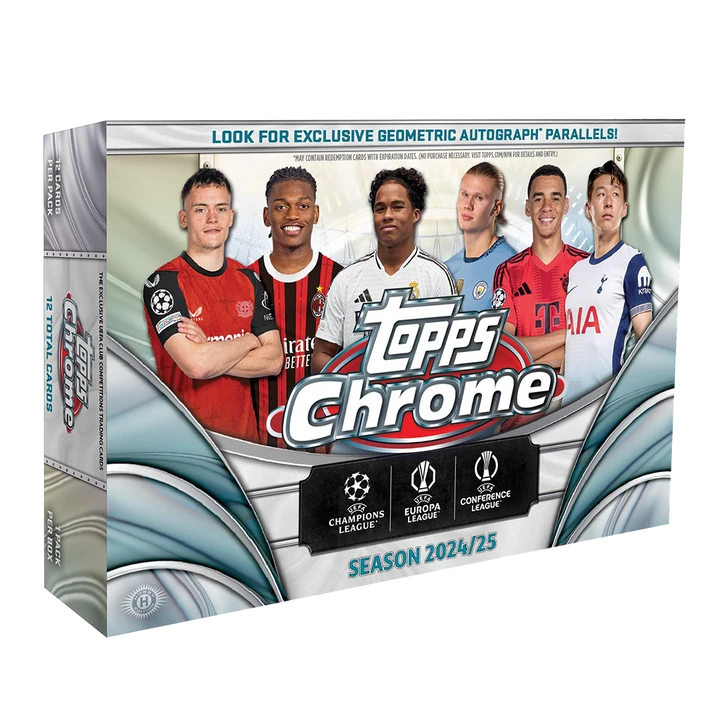 Chrome UEFA Club Competitions Cards Breakers Delight Box - 2024/25