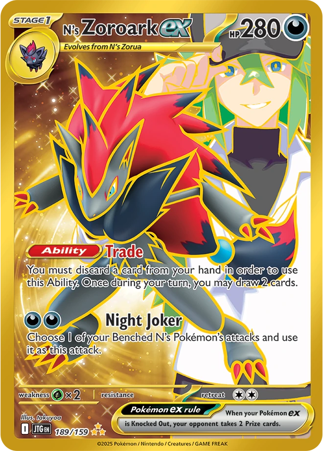N's Zoroark ex 189/159 Satın Al - N's Zoroark ex 189/159