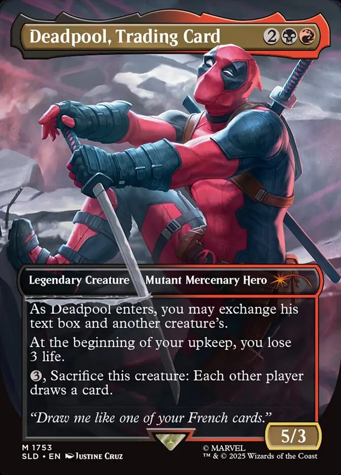 4枚セット Foil Deadpool, Trading Card 英語版 De Deadpool, Trading Card (Foil) Satın Al - Deadpool, Trading Card (Foil)