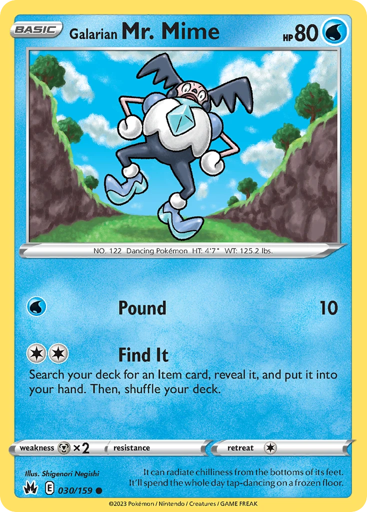 Galarian Mr. Mime 030/159 - Reverse Holo