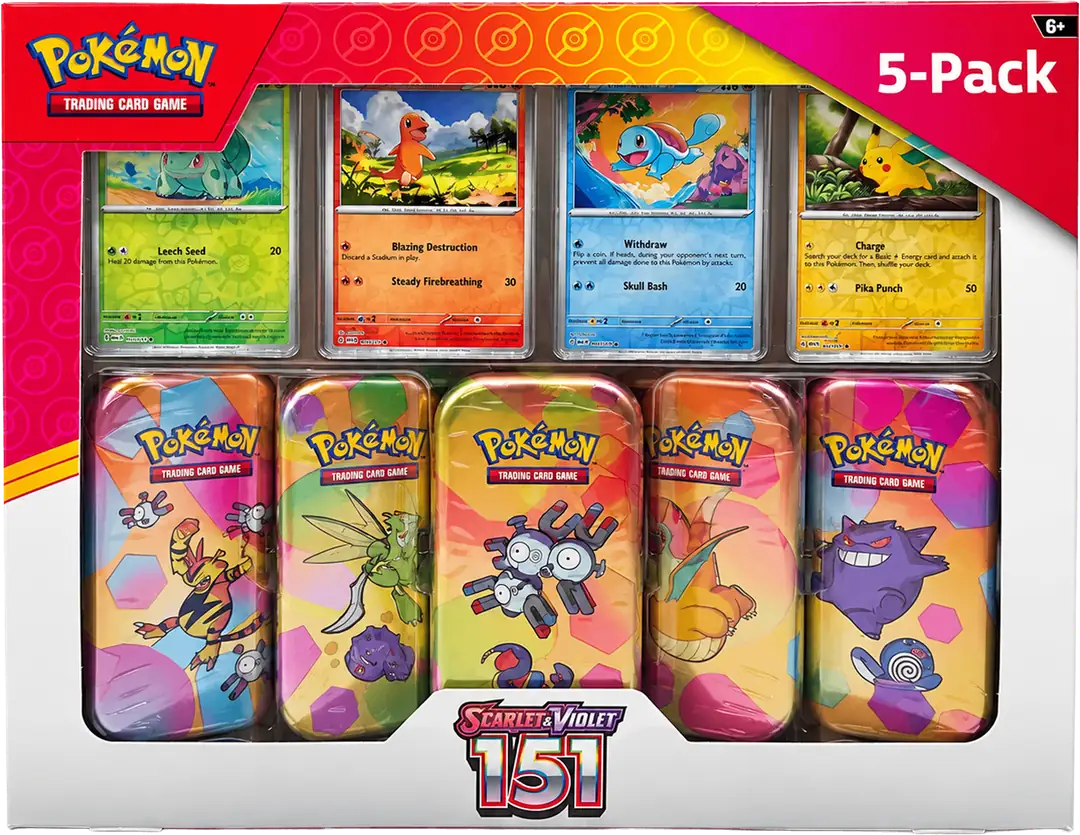 Pokémon 151 Costco 5 Pack Mini Tin | Card House