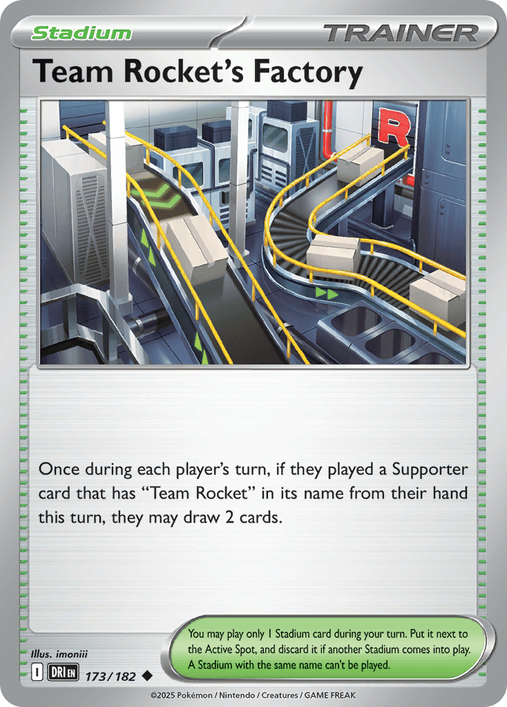 Team Rocket's Factory 173/182   - Reverse Holo