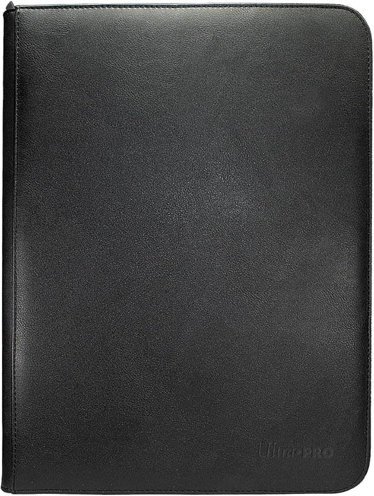 Vivid Pro Binder Fermuarlı 9 Cepli 360 Kart Kapasiteli Albüm - Siyah