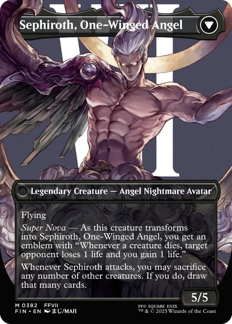 Sephiroth, Fabled SOLDIER (Foil) (0382 - Borderless)