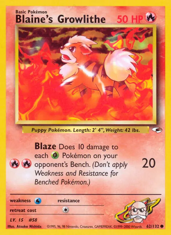 Blaine's Growlithe 62/132