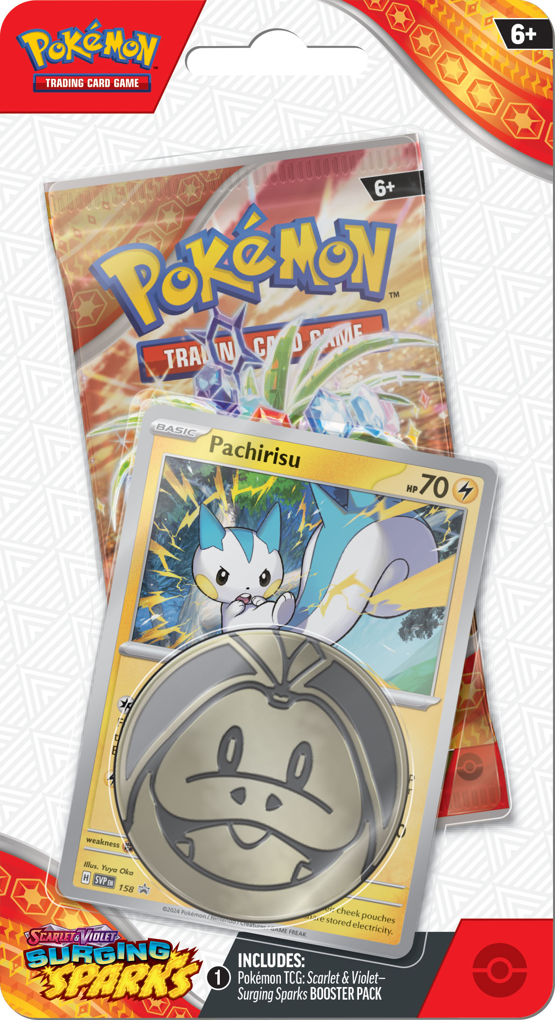 Surging Sparks Checklane Blister - Pachirisu