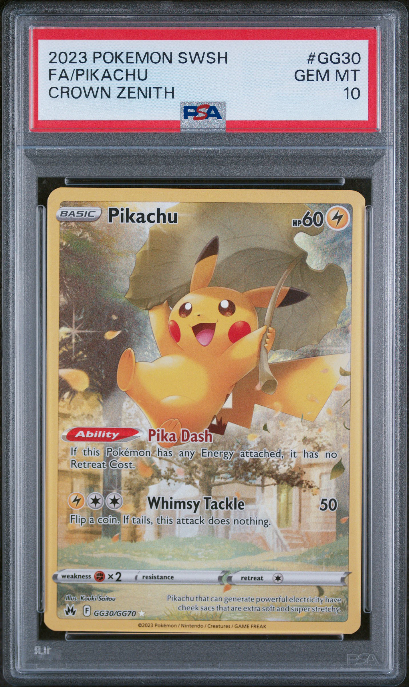 Pikachu #GG30 - Crown Zenith - PSA 10