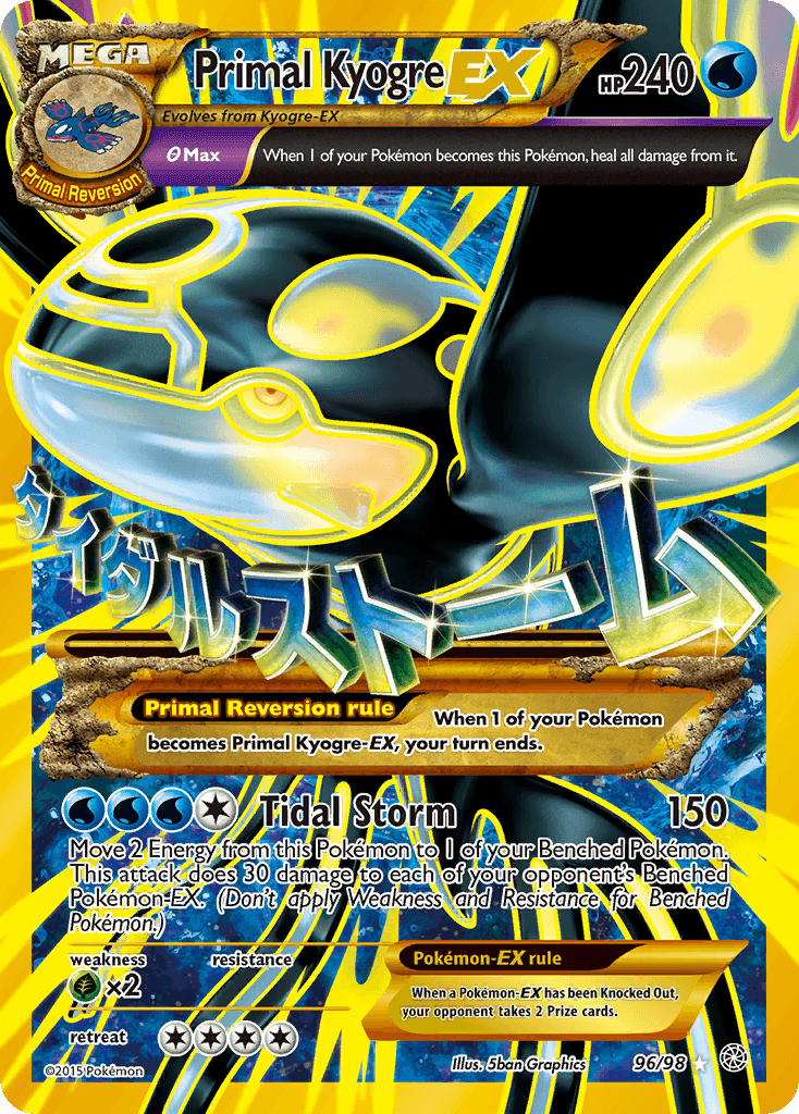 Primal Kyogre Ex 96/98