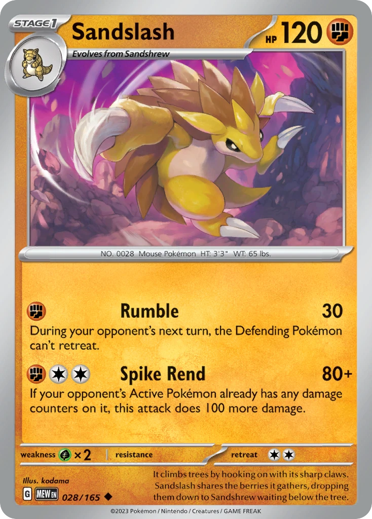Sandslash 028/165