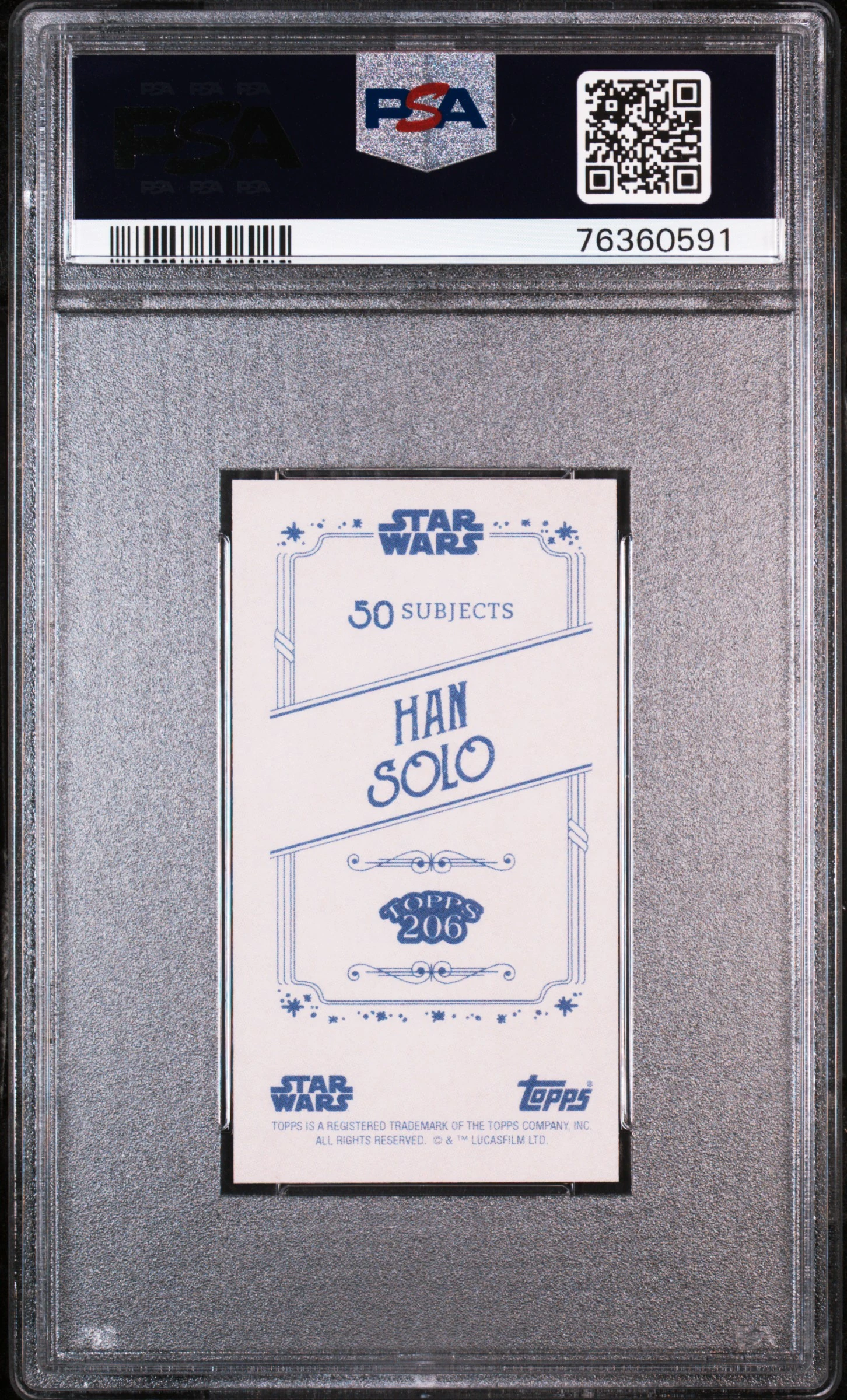 Han Solo - Topps 206 Star Wars - PSA 9