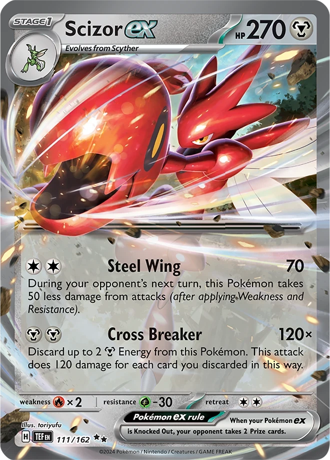 Scizor EX 111/162 Double Rare ex - Temporal Forces | Card House