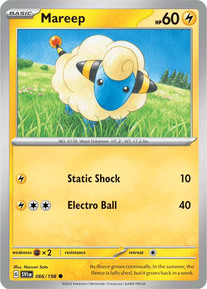 Mareep 066/198 - Reverse Holo