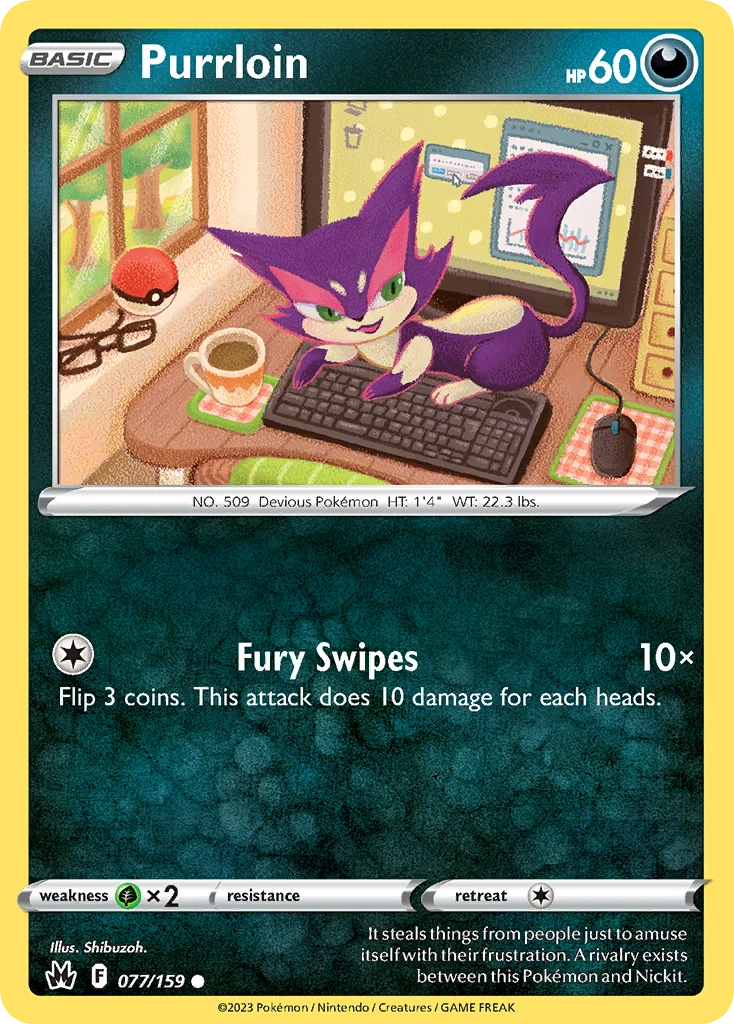 Purrloin 077/159 - Reverse Holo