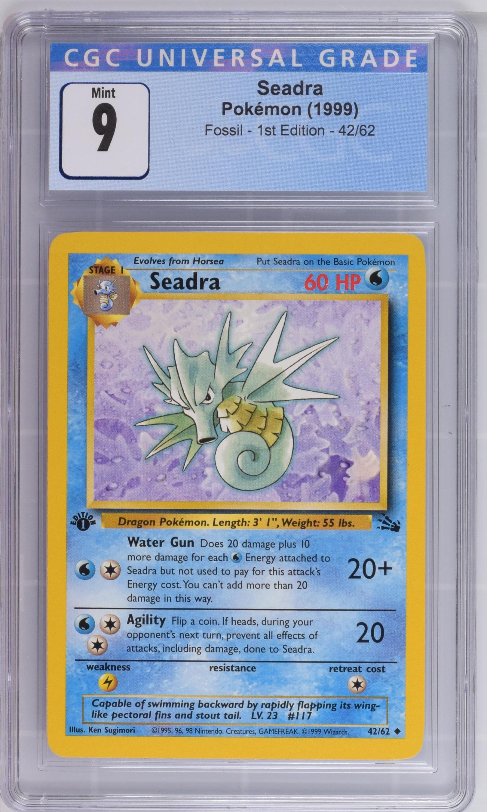 Seadra #42 - Jungle (First Edition) - CGC 9