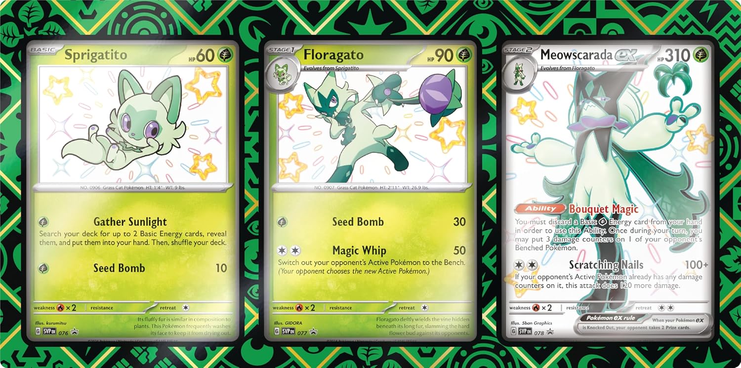 Paldean Fates Meowscarada ex Premium Collection
