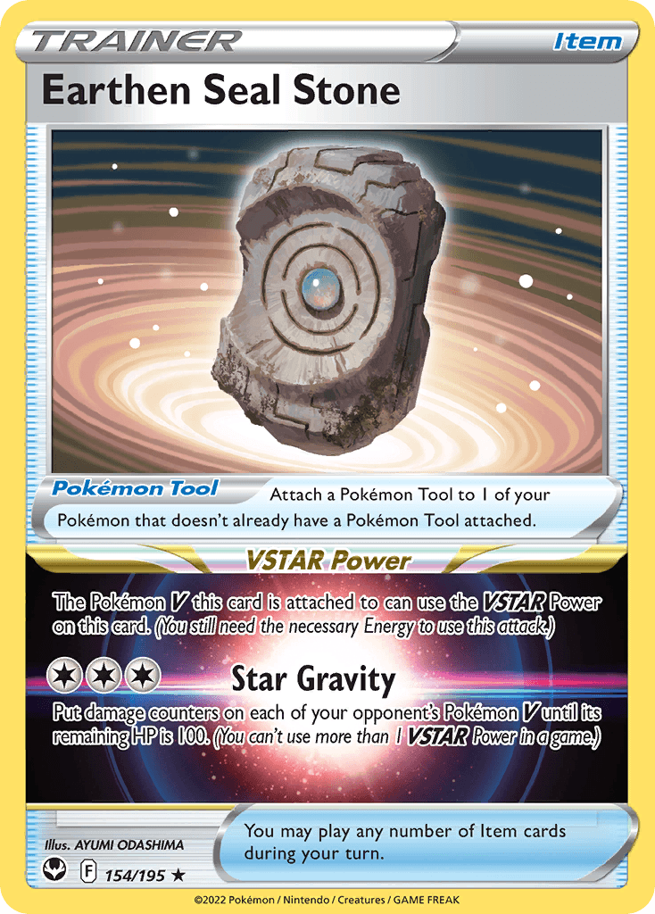 Earthen Seal Stone 154/195 - Reverse Holo
