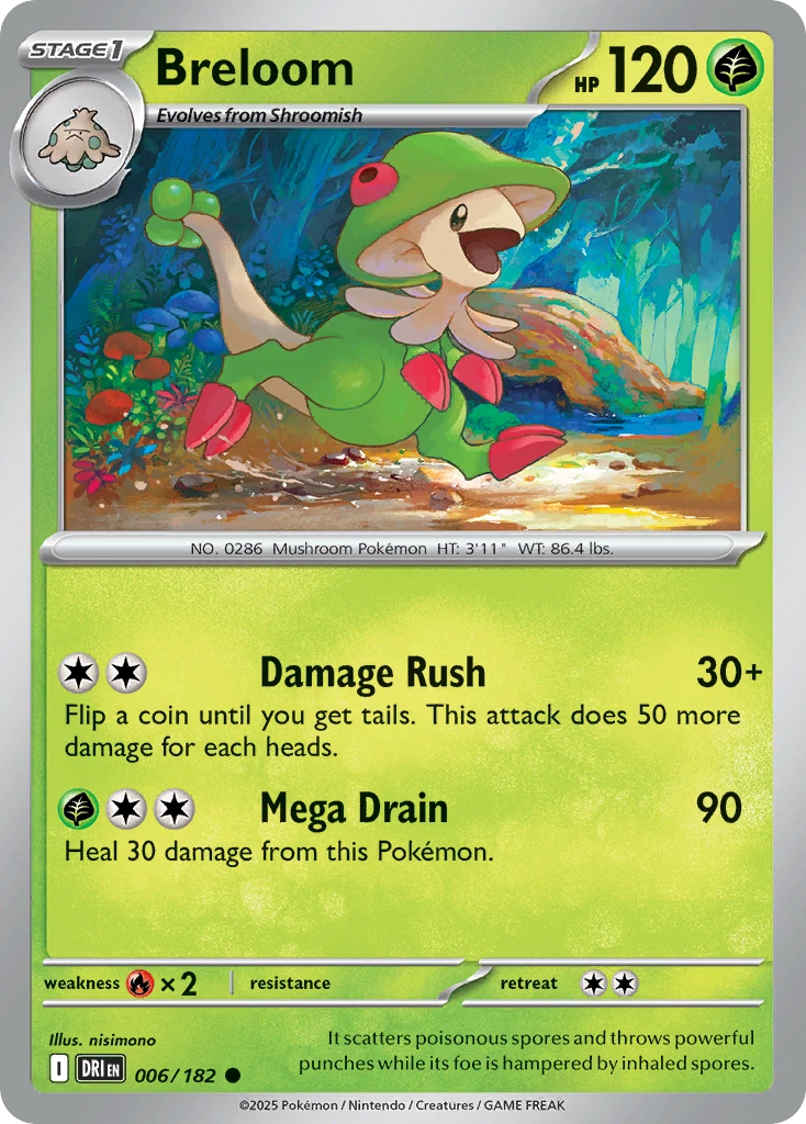 Breloom 006/182   - Reverse Holo