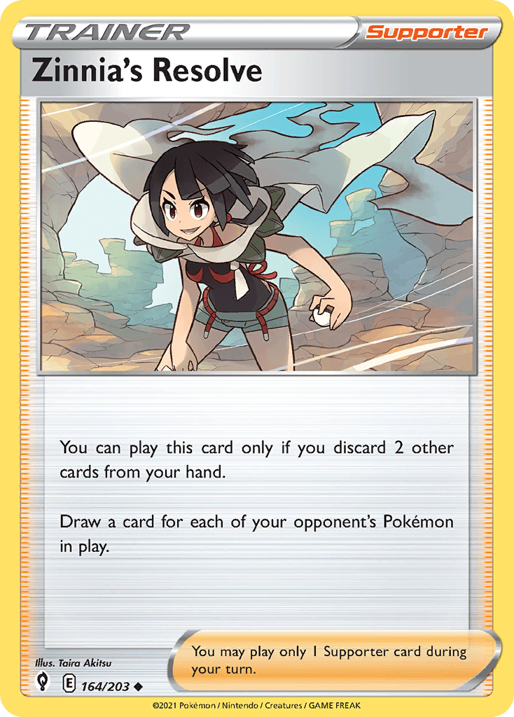 Zinnia's Resolve 164/203 - Reverse Holo