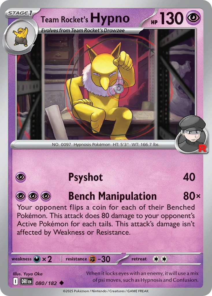Team Rocket's Hypno 080/182