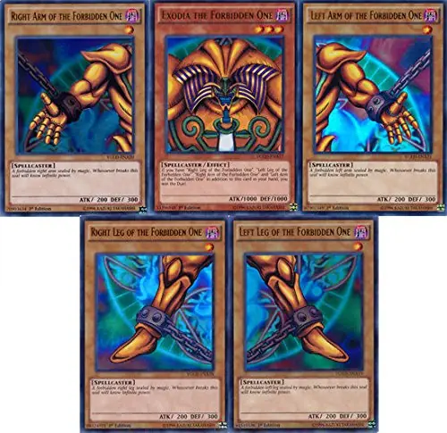 5 Piece of Exodia the Forbidden One YGLD Super Rare