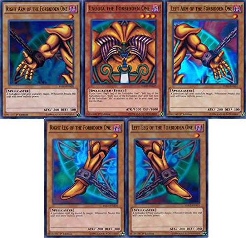 5 Piece of Exodia the Forbidden One YGLD Super Rare