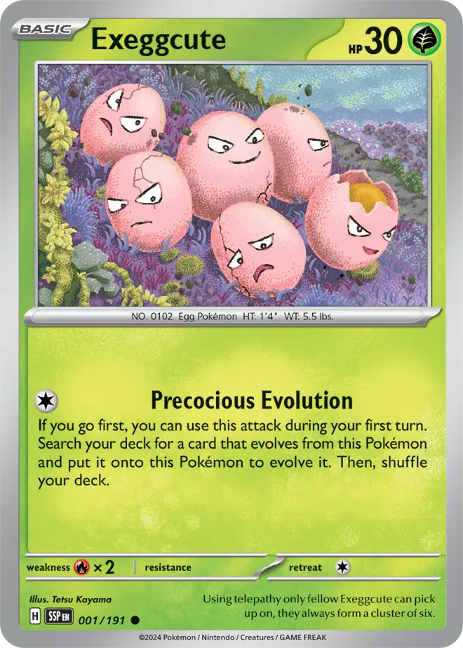 Exeggcute 001/191 - Reverse Holo Satın Al - Exeggcute 001/191