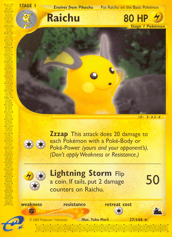 Raichu 27/144 - Reverse Holo