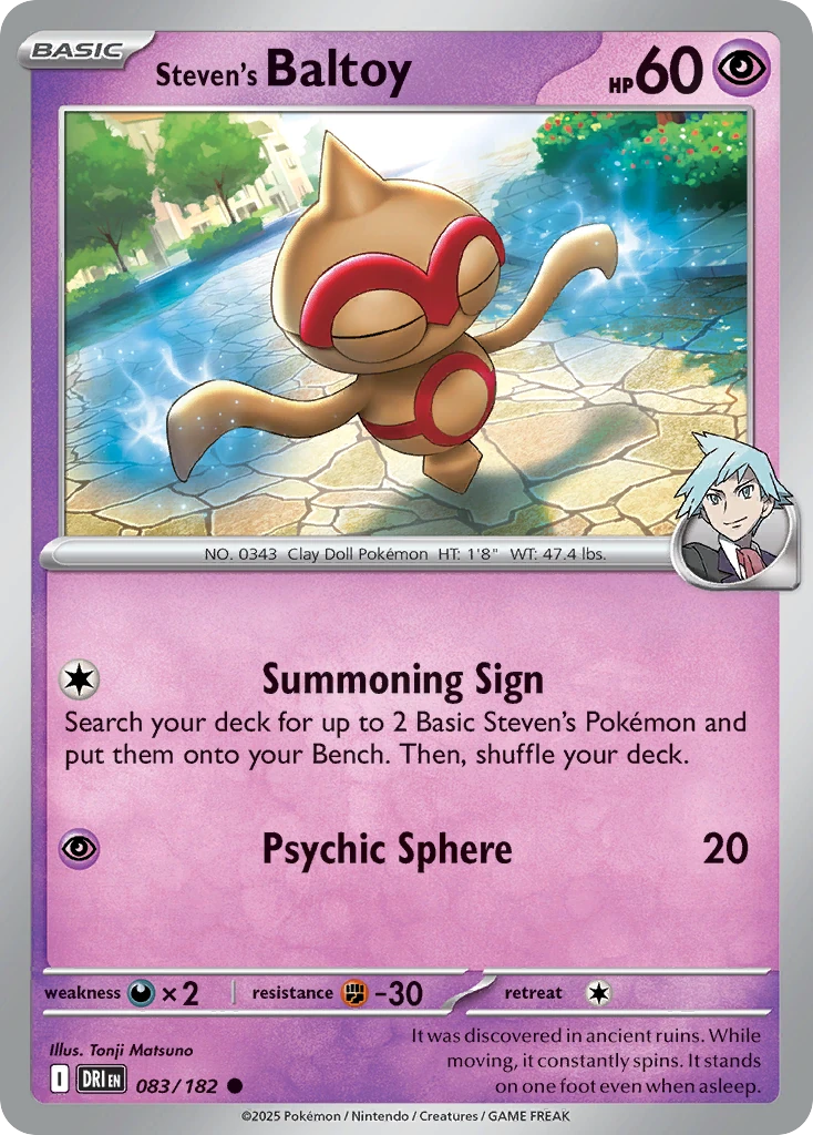 Steven's Baltoy 083/182   - Reverse Holo