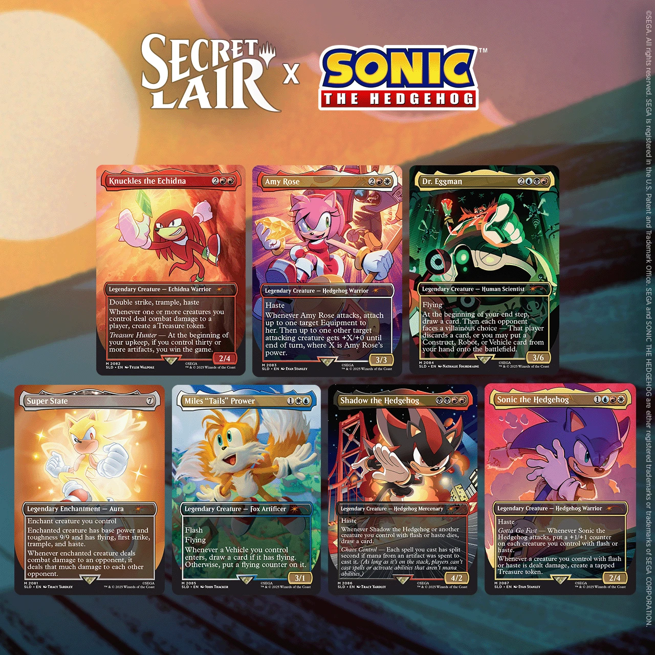 Secret Lair x Sonic The Hedgehog - Friends & Foes - Rainbow Foil Edition