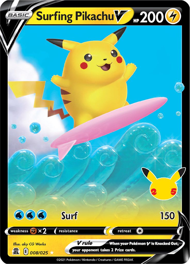 Surfing PikachuV 008/025