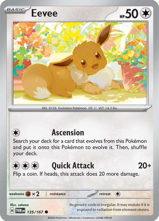 Eevee 135/167 - Reverse Holo