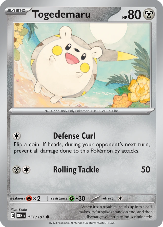 Togedemaru 151/197 - Reverse Holo