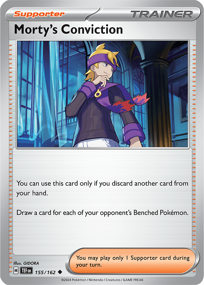 Morty's Conviction 155/162 - Reverse Holo