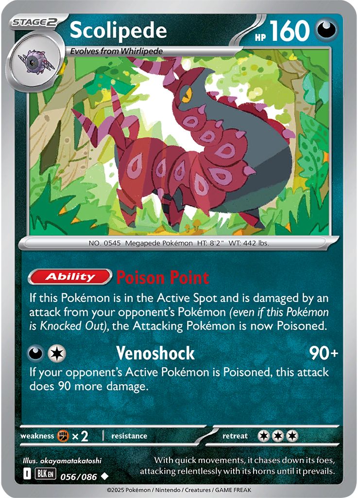 Scolipede 056/086 - Reverse Holo