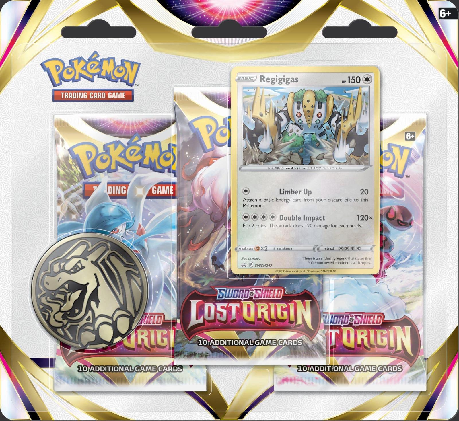 Lost Origin 3 Pack Booster Blister - Regigigas