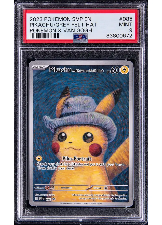 Pikachu with Grey Felt Hat Promo - PSA 9 Satın Al - Pikachu with