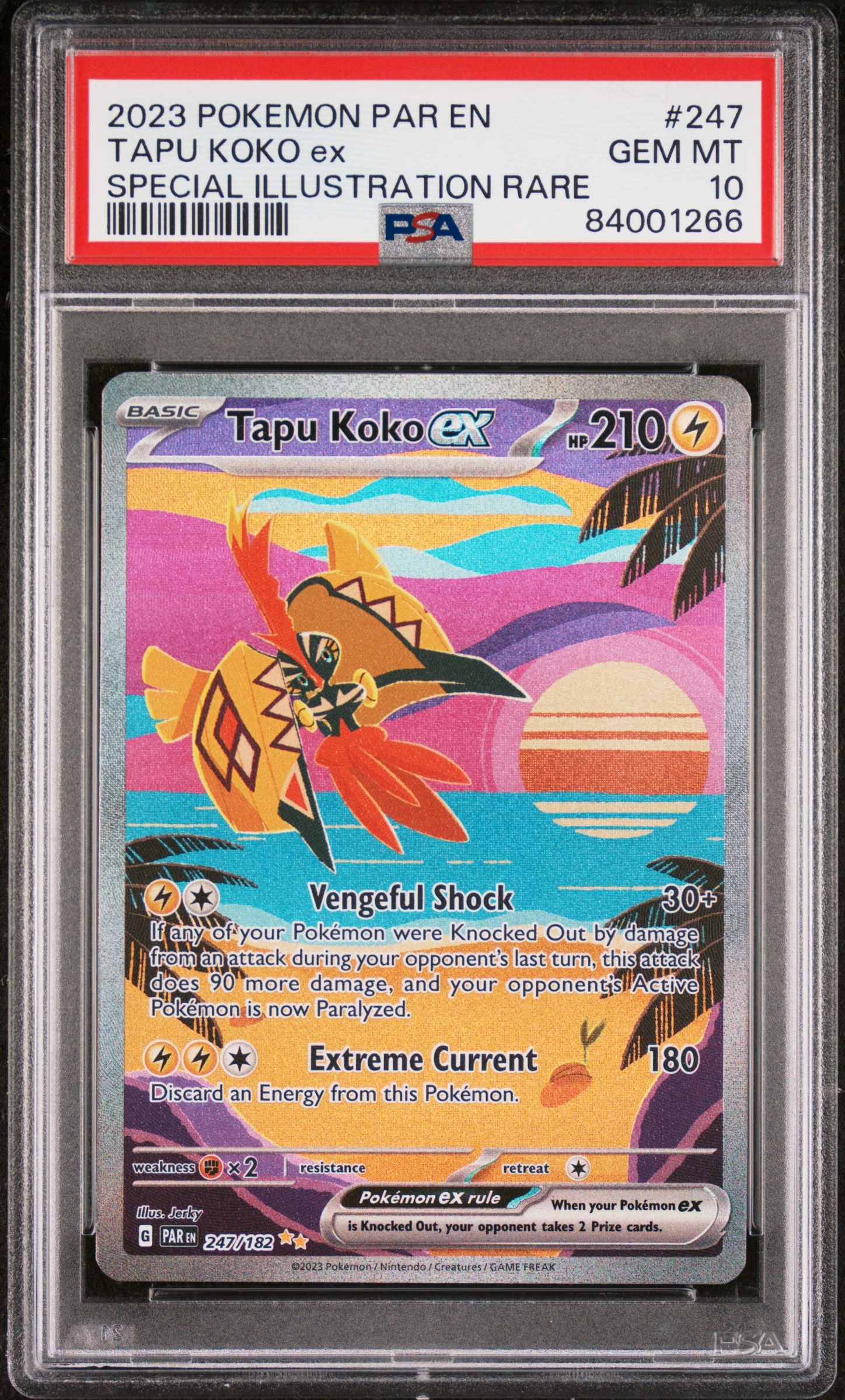 Gengar & Mimikyu GX #38 - Japanese Tag Bolt - PSA 10
