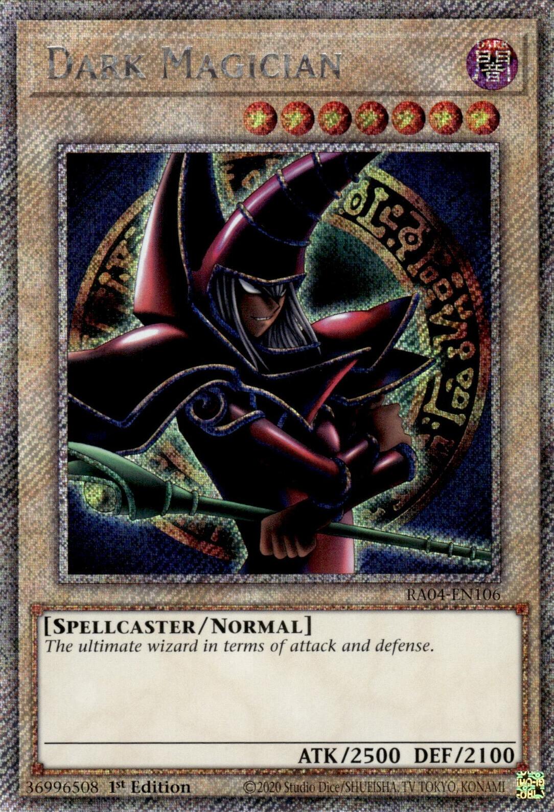 Dark Magician (Arcana Alt Art) RA04-EN106 Platinum Secret Rare