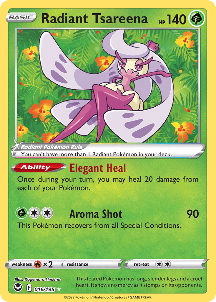 Radiant Tsareena 016/195 - Reverse Holo
