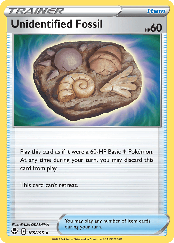 Unidentified Fossil 165/195 - Reverse Holo