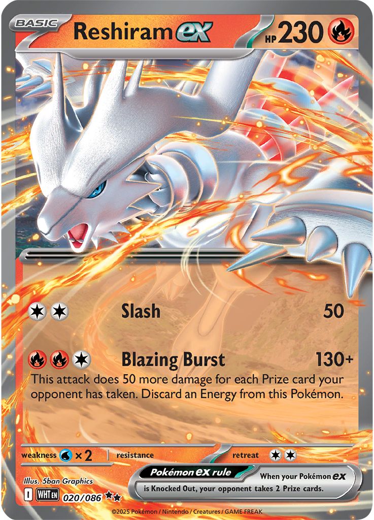 Reshiram ex 020/086
