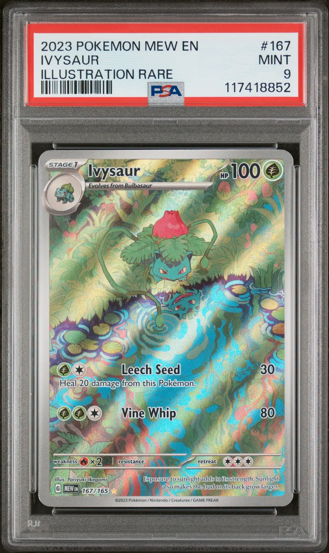 ポケモンカード　psa Ivysaur #167 - 151 - PSA 9 Satın Al - Ivysaur #167 - 151 - PSA 9