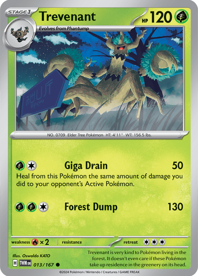 Trevenant 013/167 - Reverse Holo